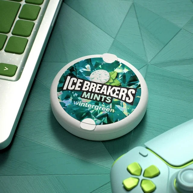 Ice Breakers Wintergreen Sugar Free Mints, Tin 1.5 oz