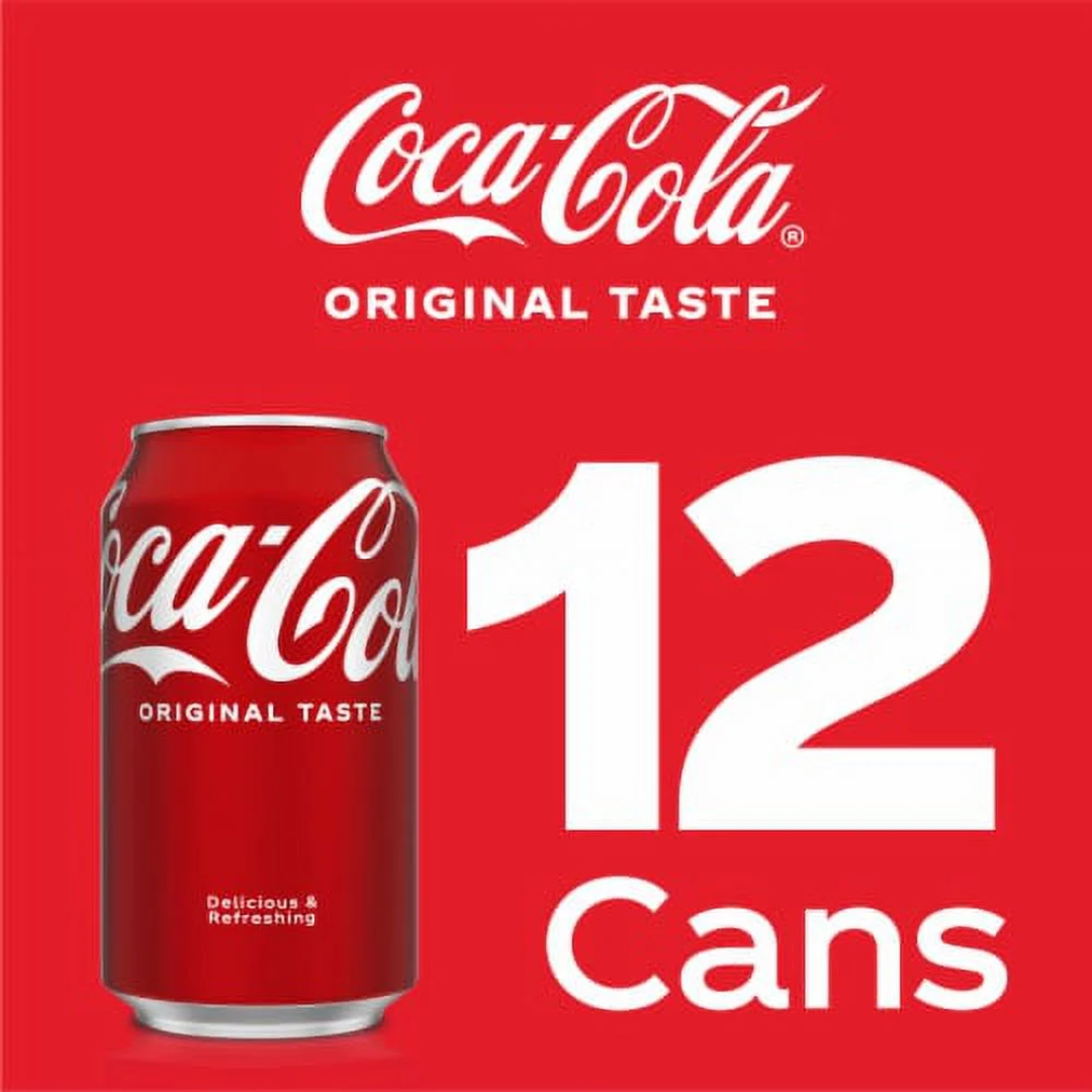 Coca-Cola Soda Pop in 12 fl oz Cans - 12 Pack