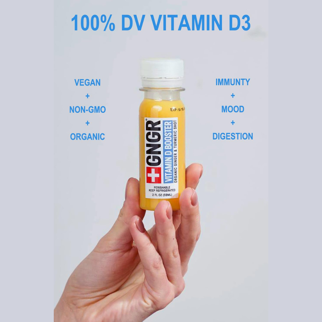 Vitamin D Booster Shot: Ginger for Immune & Digestive Health