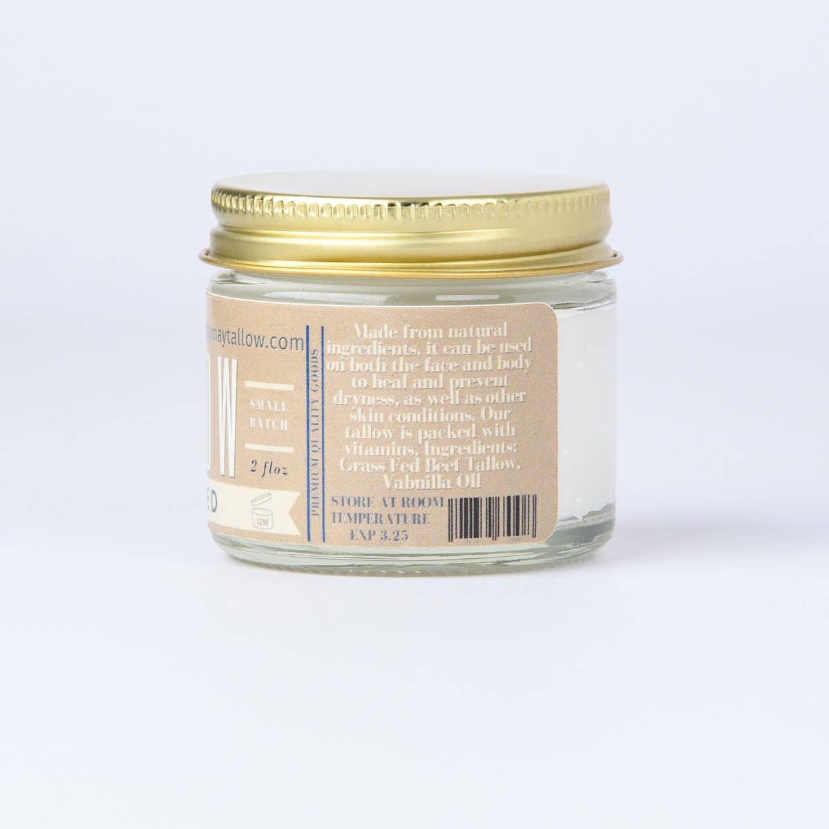 2oz Vanilla Whipped Tallow Moisturizer