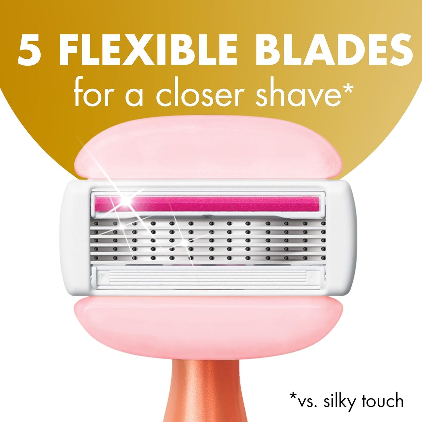 BIC Soleil Glide Disposable Razors for Women, 5 Blades With Shea Butter Moisture Bars, 2 Piece Razor Set