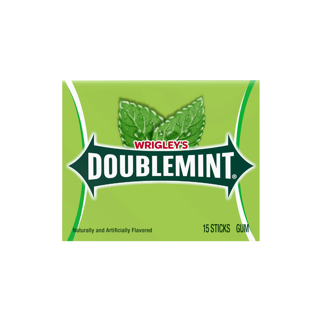 Wrigley's Doublemint Mint Gum Chewing Gum - 15 Pieces Pack