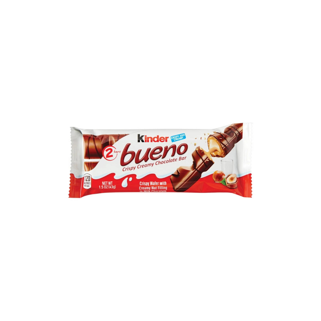 2PK - Ferrero Kinder Bueno Chocolate Bar, 1.5 oz