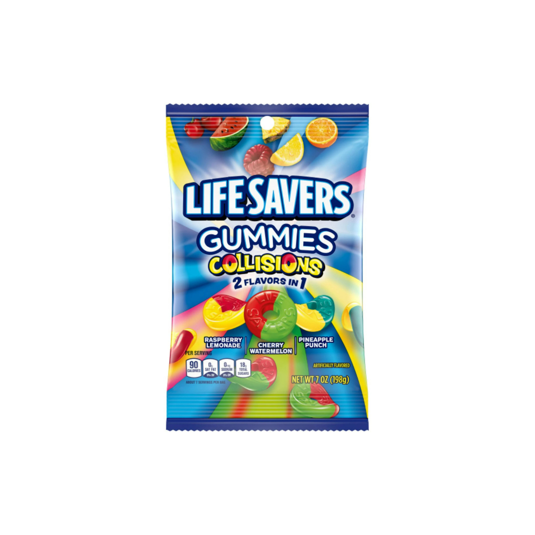 2X - Life Savers Gummies Collisions Assorted Flavors, 7 Oz