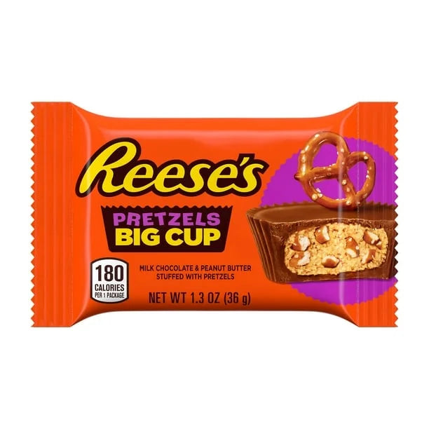 Reese’s Big Cup w/Pretzels, 1.3 oz (Pack of 16)