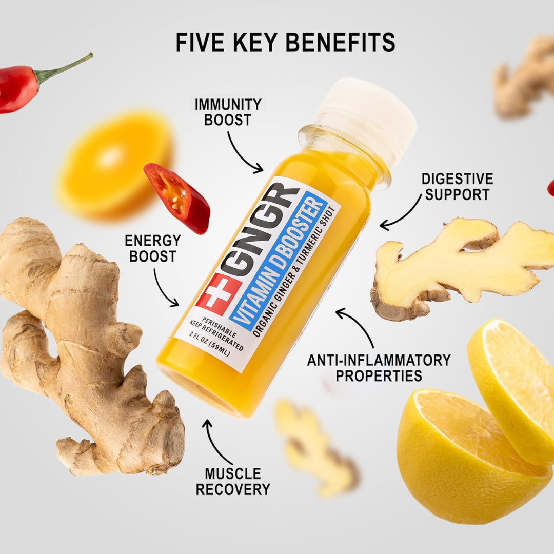 Vitamin D Booster Shot: Ginger for Immune & Digestive Health