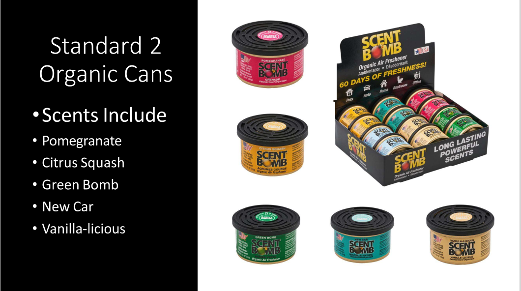 Scent Bomb Air Freshener Organic Cans Mix 2
