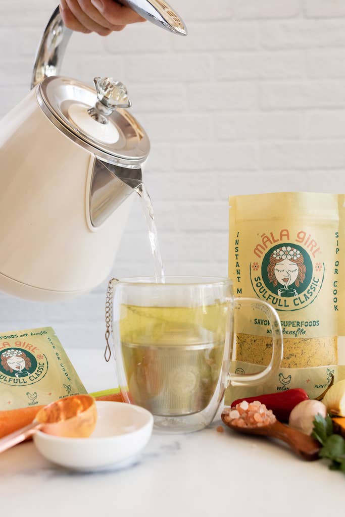 Superfood Instant Broth Powder w/ Lemon Ginger and Turmeric