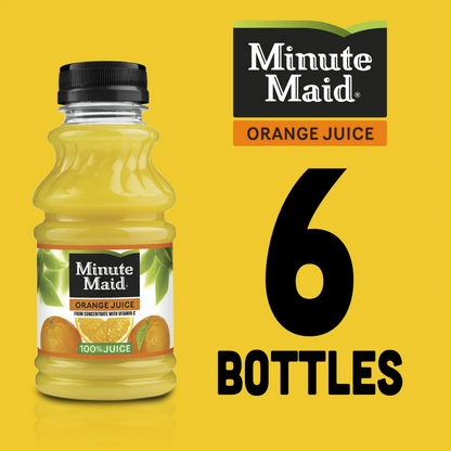 Minute Maid Orange Fruit Juice Drink, 10 fl oz, 6 Bottles