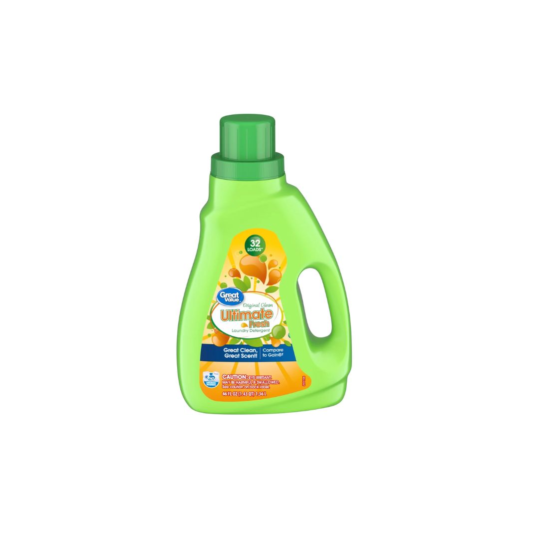 Great Value Ultimate Fresh Laundry Detergent, Original Clean, 46 fl oz