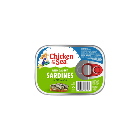 Chicken of the Sea Wild Caught Sardines in Olive Oil, 3.75 oz Can