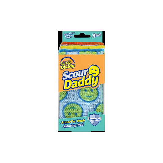 Scrub Daddy - Scour Daddy Scour Pads – Multi-Surface Scouring Pad, Absorbent, Durable, FlexTexture Sponge