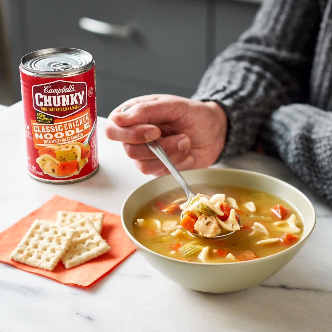 Campbell's Chunky Classic Chicken Noodle Soup, 18.6 oz Can