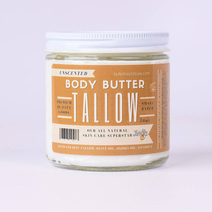 Tallow Body Butter – Grass-Fed Beef Tallow Moisturizer