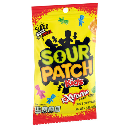 SOUR PATCH KIDS Extreme Sour Soft & Chewy Candy, 7.2 oz