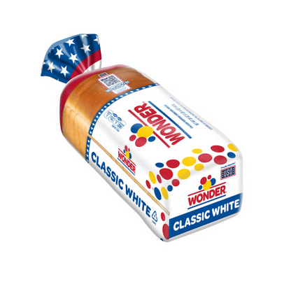 Wonder Bread Classic White Sandwich Bread, Sliced White Bread, 20 Oz Loaf