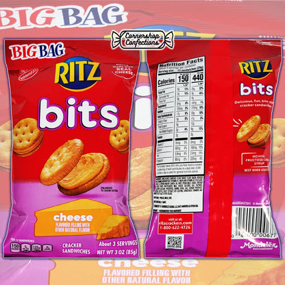 Sandwich Cookie Big Bag Snacks Bundle Pack - Ritz Bits Cheese