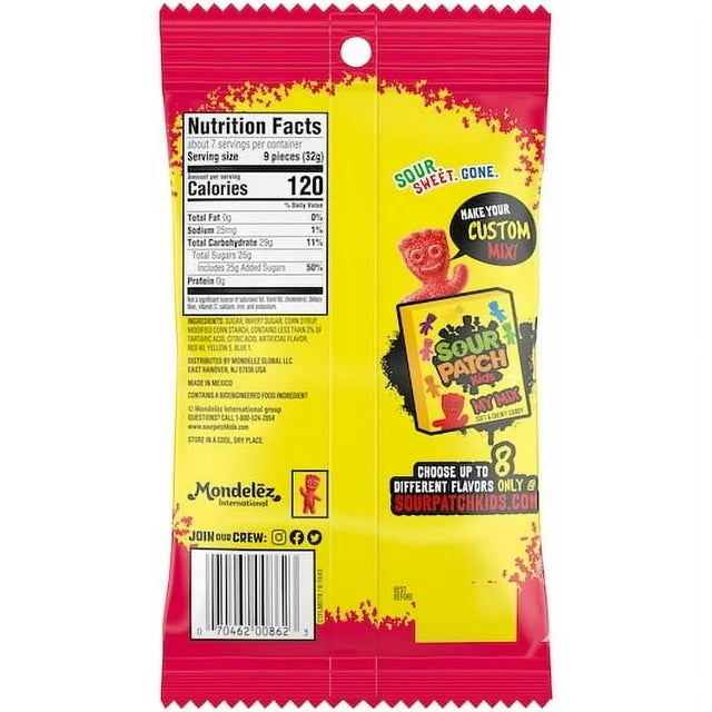 SOUR PATCH KIDS STRAWBERRY SOFT CANDY 8 OZ