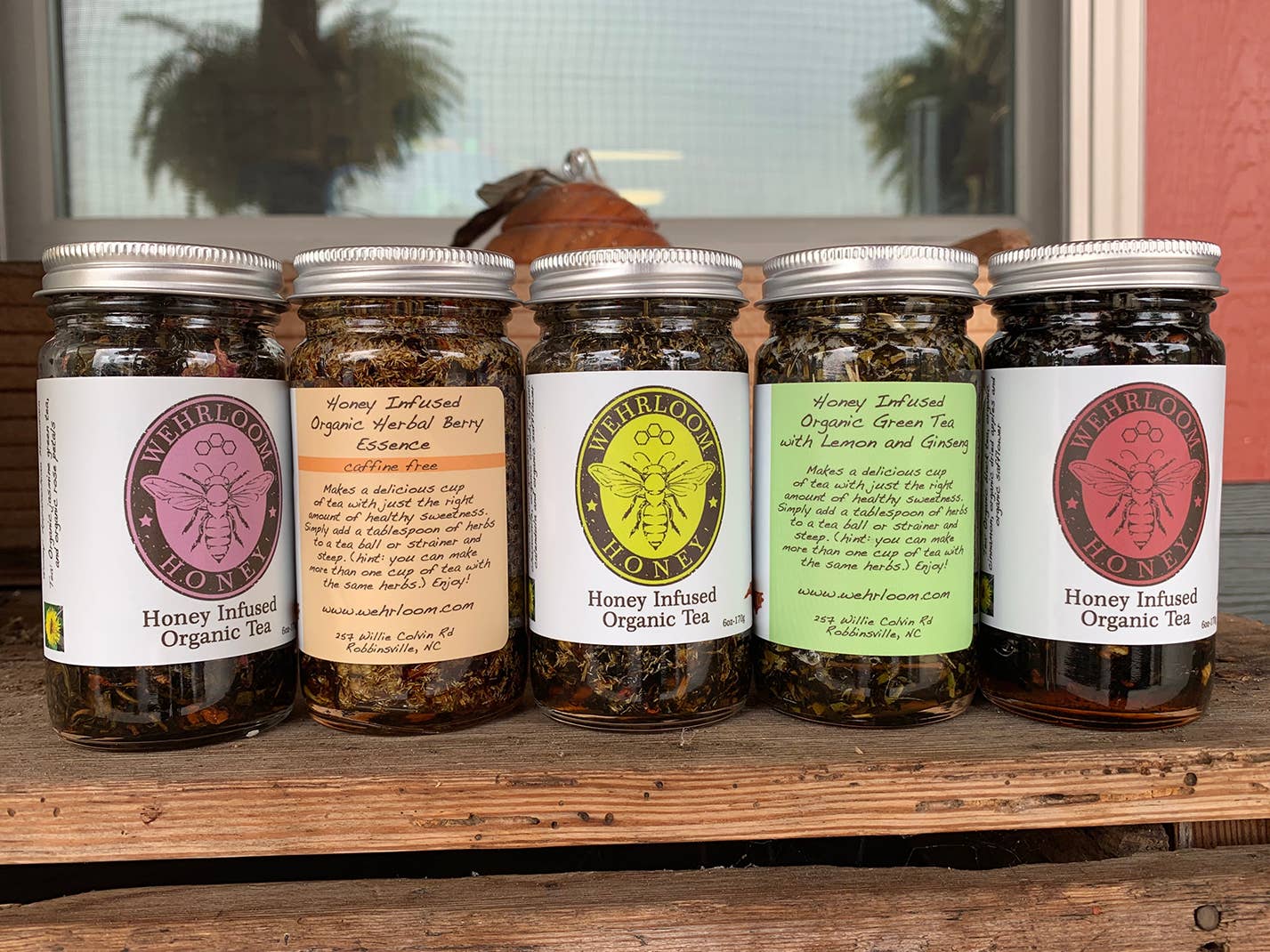 Honey Infused Organic Tea - 5 varieties available