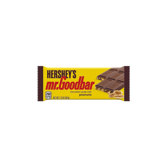 Hershey's Mr. Goodbar, Full Size Milk Chocolate 1.75oz Pack of 2