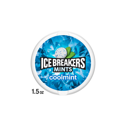 Ice Breakers Cool Mint Sugar Free Mints, Tin 1.5 oz