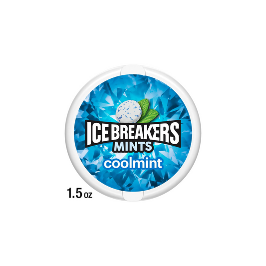 Ice Breakers Cool Mint Sugar Free Mints, Tin 1.5 oz