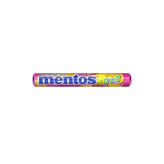 Mentos Chewy Mint Candy Roll, Assorted Fruit Flavor, Nut Free, 1.32 oz
