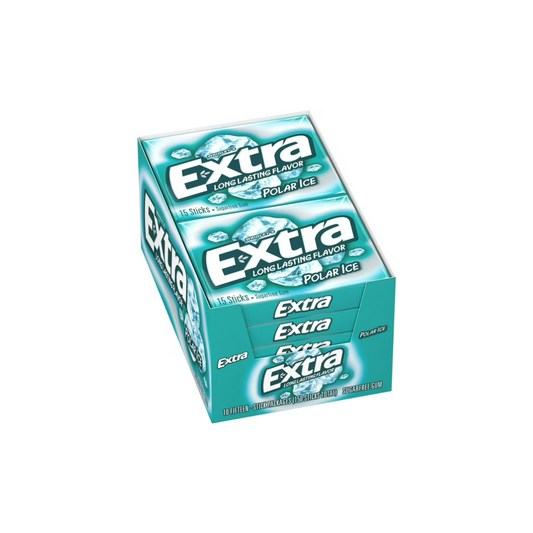 Extra Gum Plen-T-Pak Polar Ice 15 Stick Each ( 10 In A Pack )