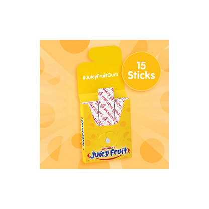 Juicy Fruit Original Bubble Gum, Single Pack - 15 Pieces