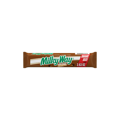 Milky Way Candy Milk Chocolate Bar Share Size, 3.63 oz (Packaging may vary)
