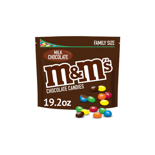 M&M's Milk Chocolate Candy Family Size - 19.2 oz Bag