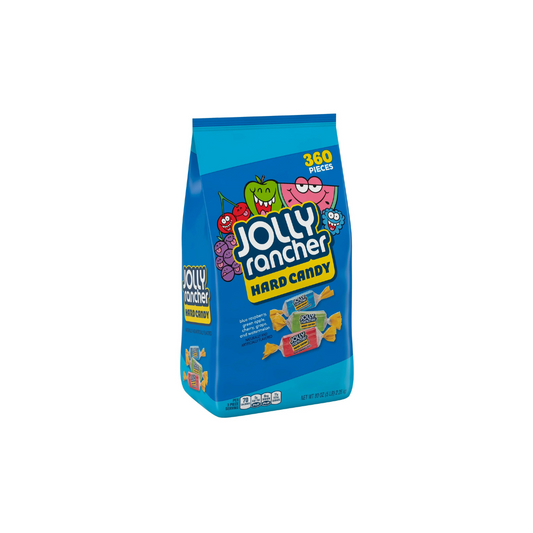 JOLLY RANCHER, Assorted Fruit Flavored Hard Candy, Individually Wrapped, 5 lb, Bag, 360 Pieces