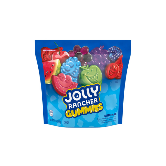 Jolly Rancher Gummies Assorted Fruit Flavored Candy, Bag 14 oz