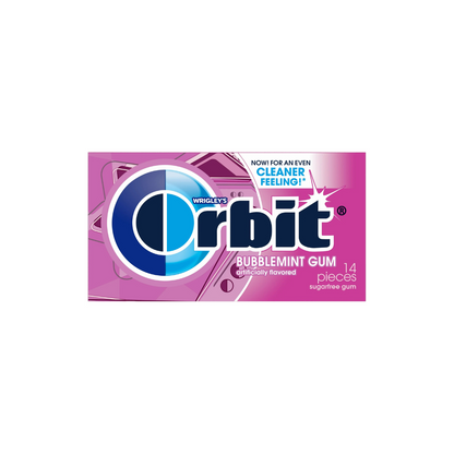 Orbit Gum Bubblemint Sugar Free Chewing Gum, Single Pack - 14 Piece