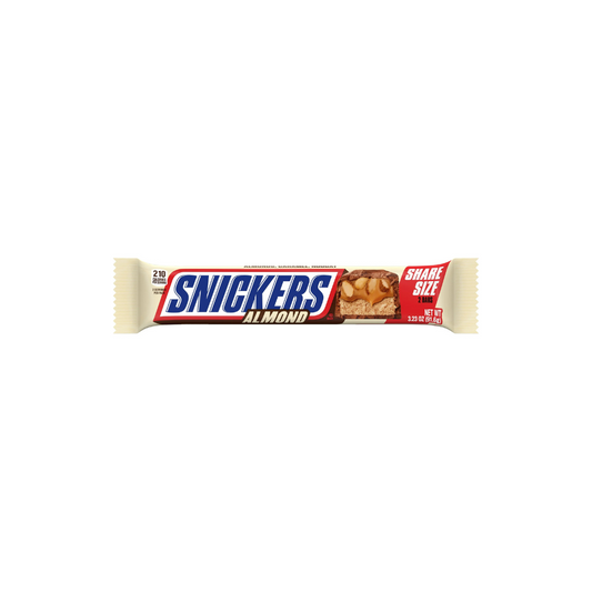 Snickers Almond Candy Milk Chocolate Bar, Share Size - 3.23 oz