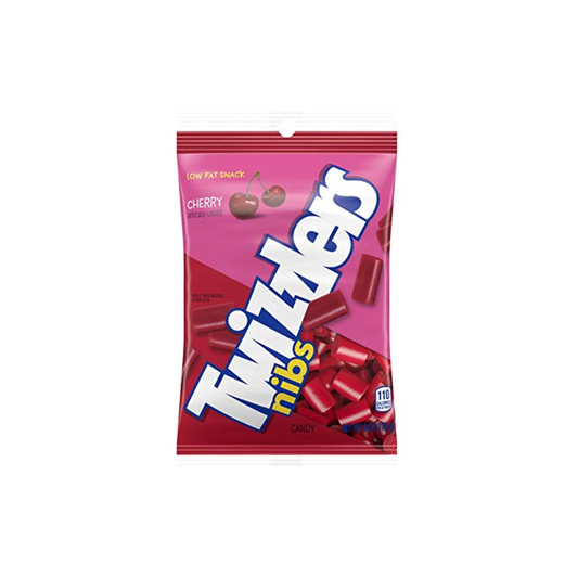 Twizzlers Nibs Cherry Flavored Chewy Candy, Bulk, 6 Oz Bag (12 Count)