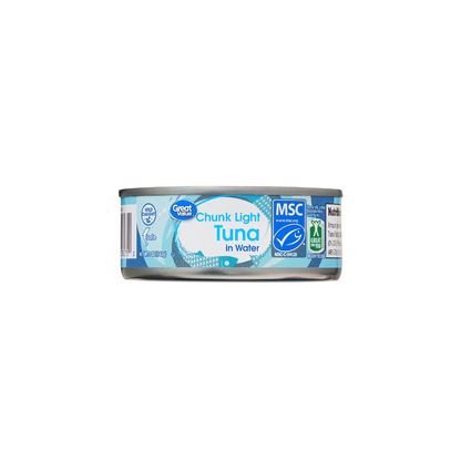 Great Value Chunk Light Tuna in Water, 5 oz