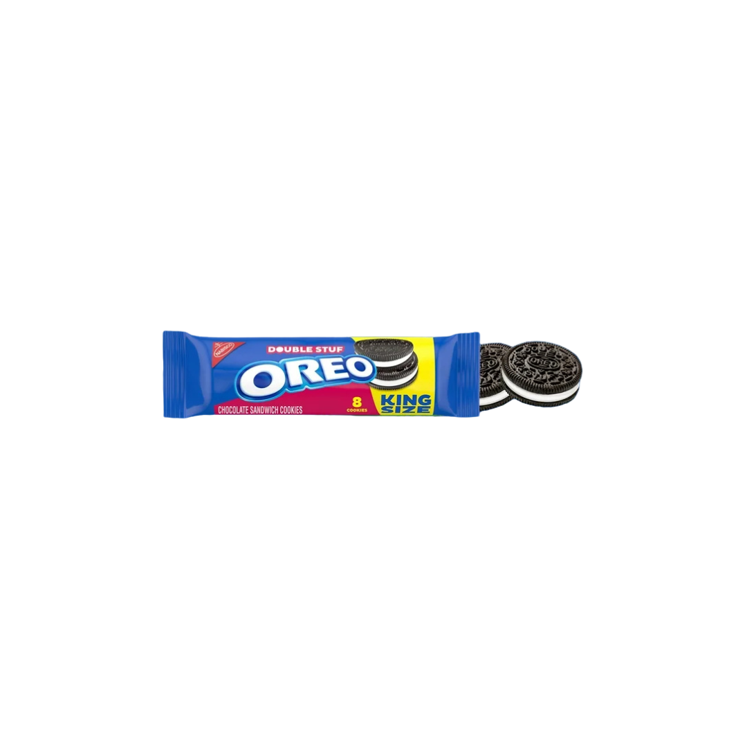 OREO Double Stuf Chocolate Sandwich Cookies, King Size Snack Pack, 4.1 oz