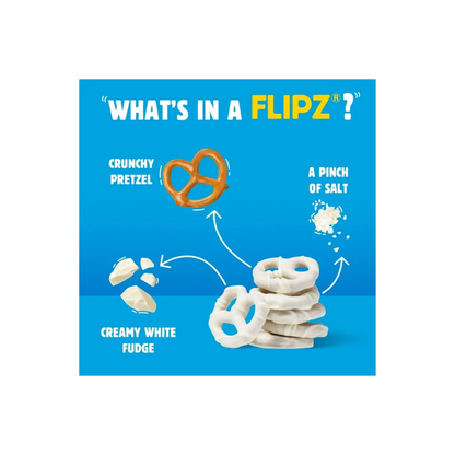 Flipz White Fudge Covered Pretzels, 7.5 oz