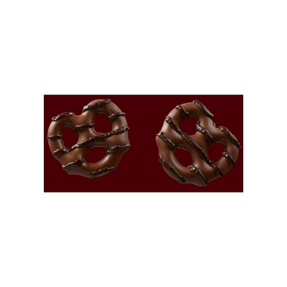 HERSHEY'S, Dipped Pretzels Milk and Dark Chocolate Covered Pretzel Candy, 8.5 oz, Bag