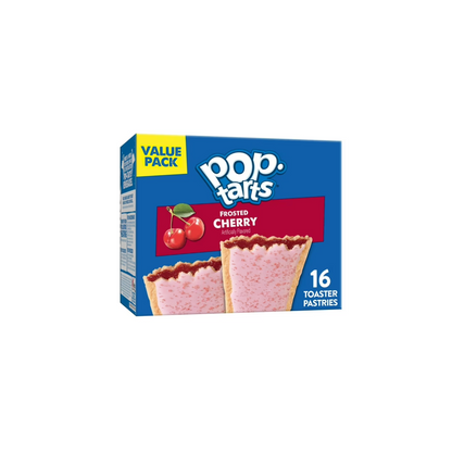 Pop-Tarts Frosted Cherry Toaster Pastries, Breakfast Foods, Shelf-Stable, 27 oz (16 Count)