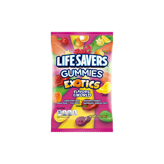 Life Savers Exotics Gummy Candy - 7 oz Bag