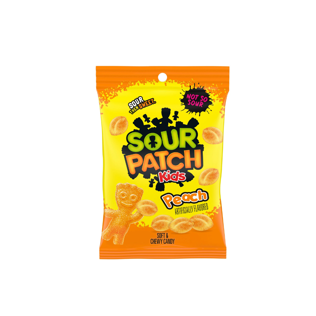 Sour Patch Kids Peach Soft & Chewy Candy, 8.07 Oz (Packaging May Vary)