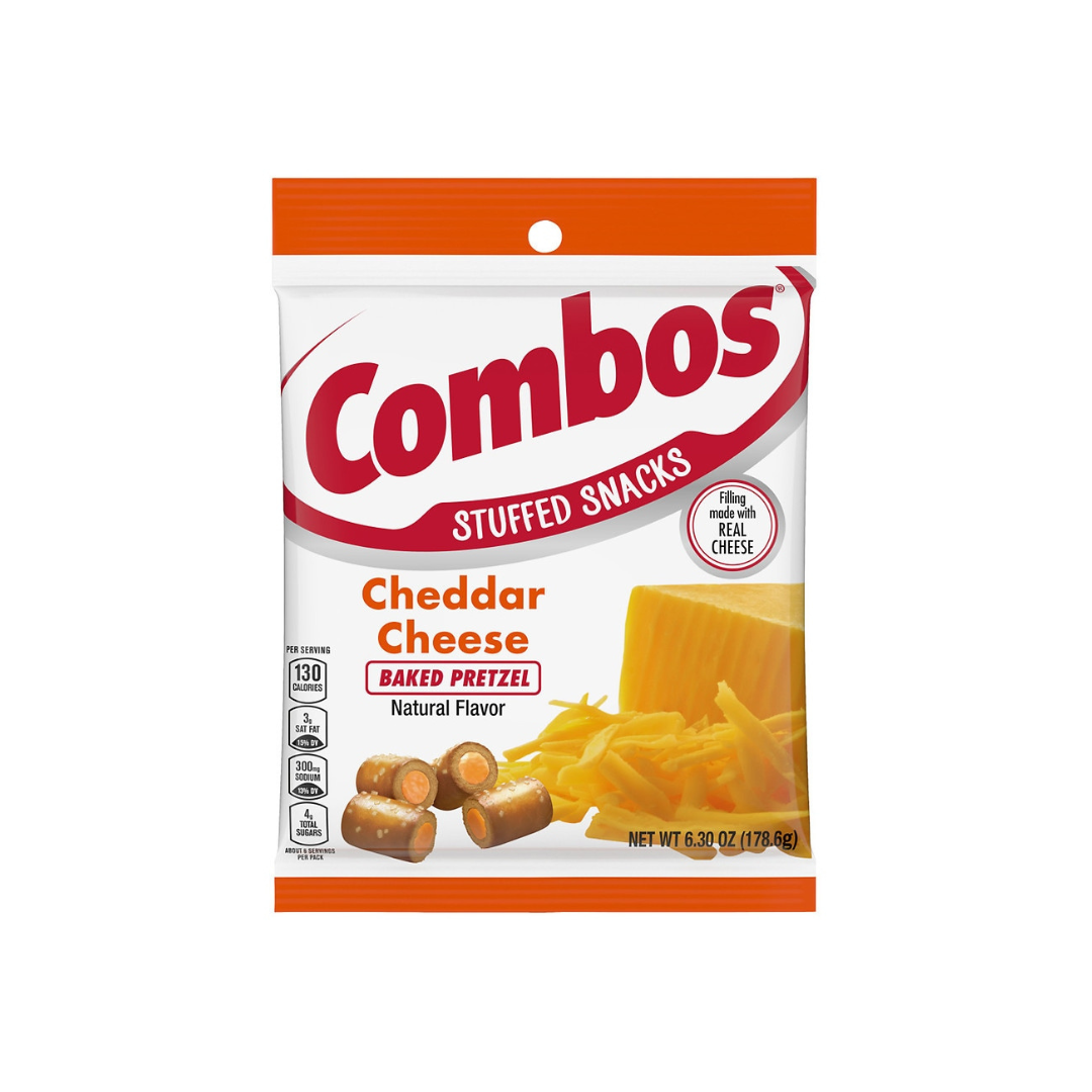Combos Stuffed Cheddar Cheese Baked Pretzel Snacks 6.3 oz