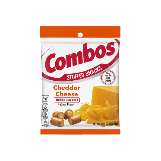 Combos Stuffed Cheddar Cheese Baked Pretzel Snacks 6.3 oz
