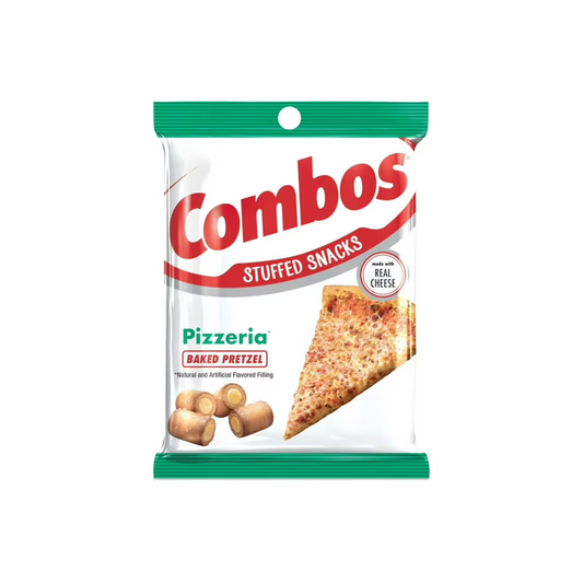 Combos Baked Pizzeria Filled Pretzels 6.3 Oz. Pegged - Case Of: 12