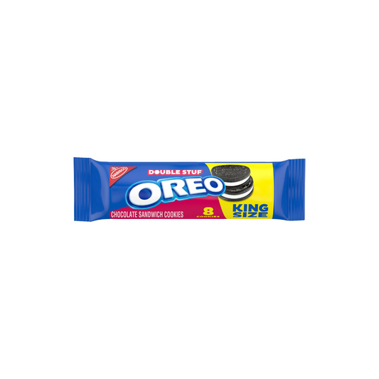 OREO Double Stuf Chocolate Sandwich Cookies, King Size Snack Pack, 4.1 oz