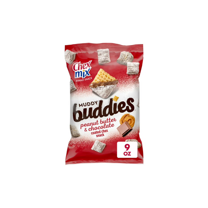 Chex Mix Muddy Buddies, Peanut Butter and Chocolate Snack Mix, 9 oz