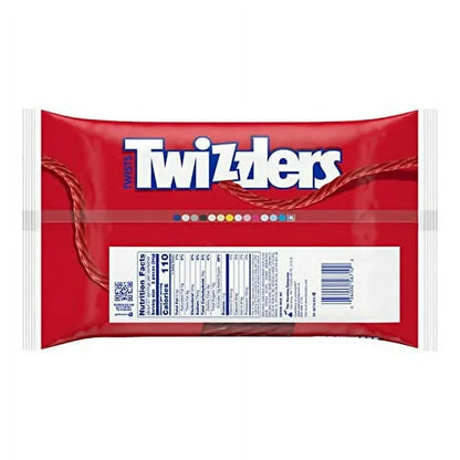 TWIZZLERS Twists Strawberry Flavored Licorice Style, Halloween Candy Big Bag, 32 oz