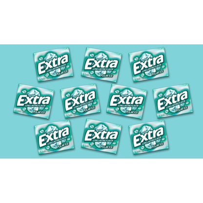 Extra Gum Plen-T-Pak Polar Ice 15 Stick Each ( 10 In A Pack )